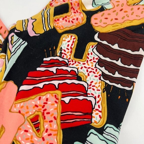 LuLaRoe  Multi Color Leggings One Size NEW Glazed Donuts - Picture 2 of 4